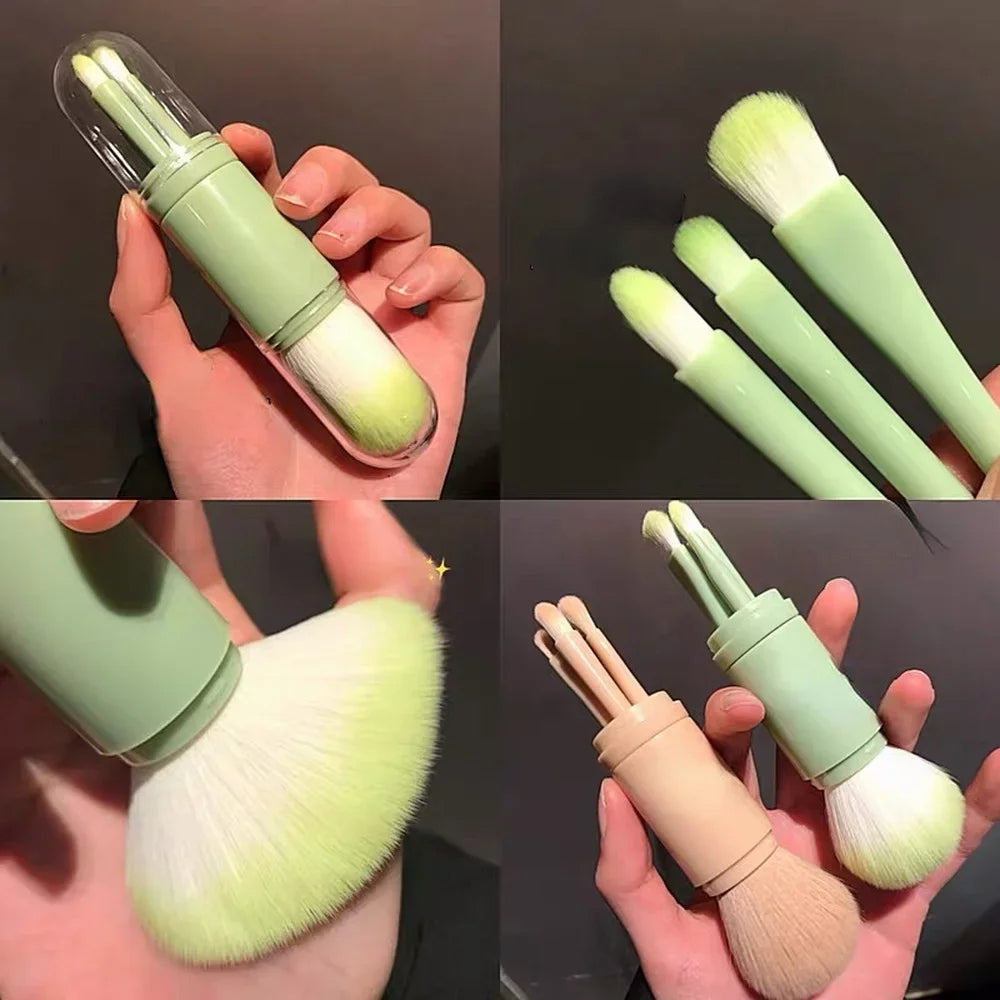 4-in-1 Portable Makeup Brush Set