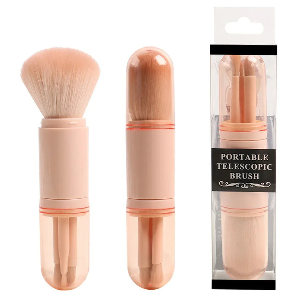 4-in-1 Portable Makeup Brush Set