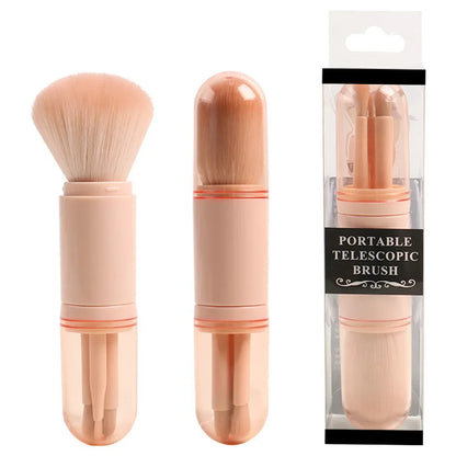 4-in-1 Portable Makeup Brush Set