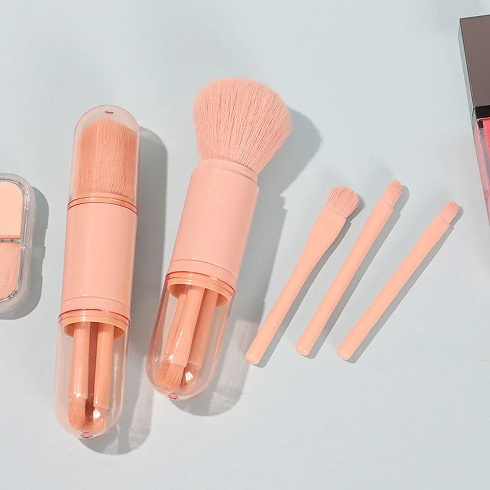 4-in-1 Portable Makeup Brush Set