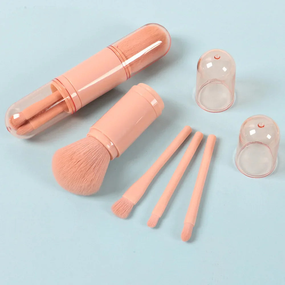4-in-1 Portable Makeup Brush Set